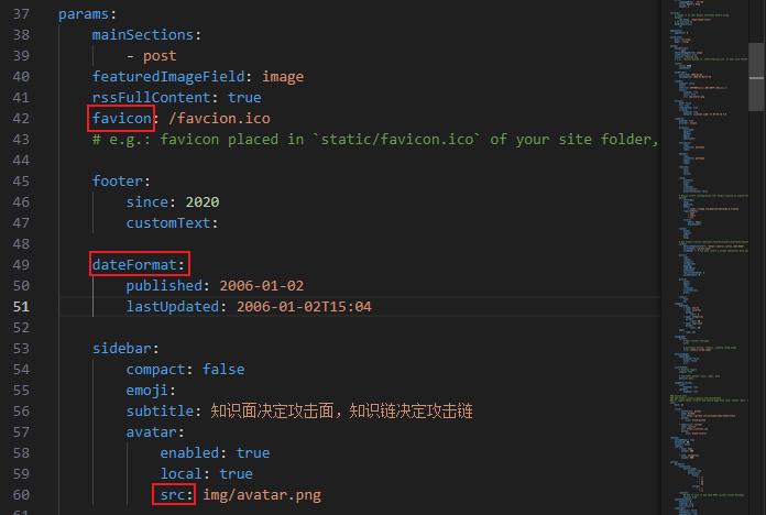 博客左侧栏的具体配置