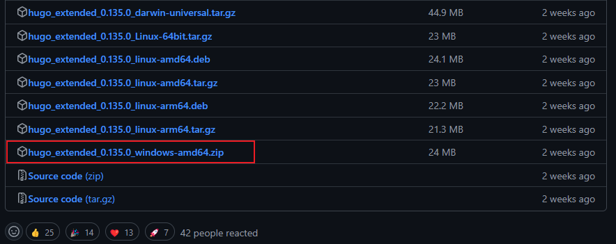 windows下载hugo扩展版