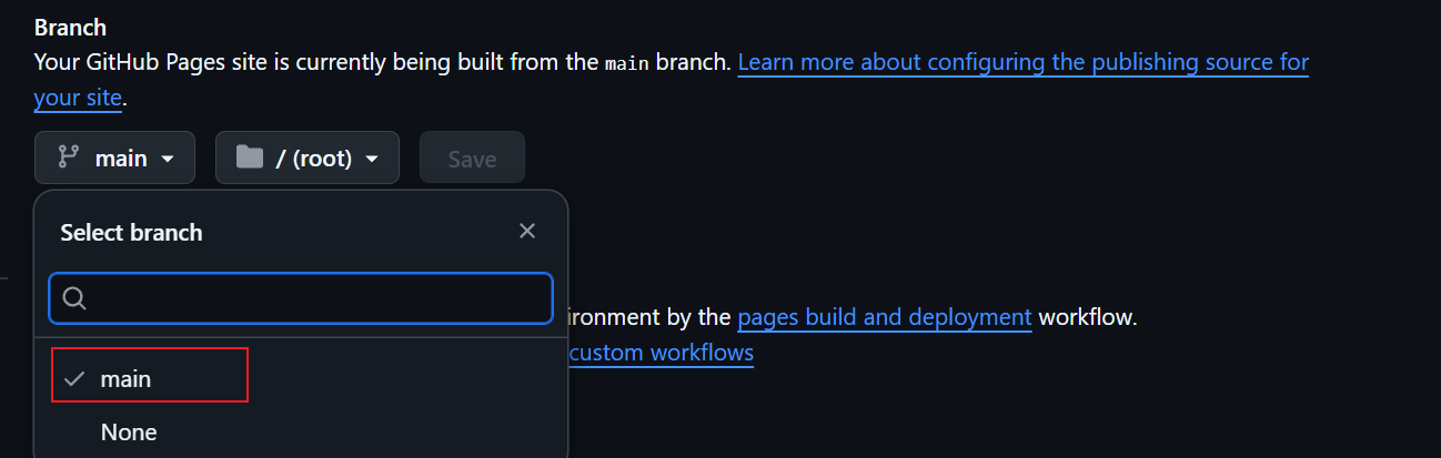 构建部署GitHub博客仓库分支
